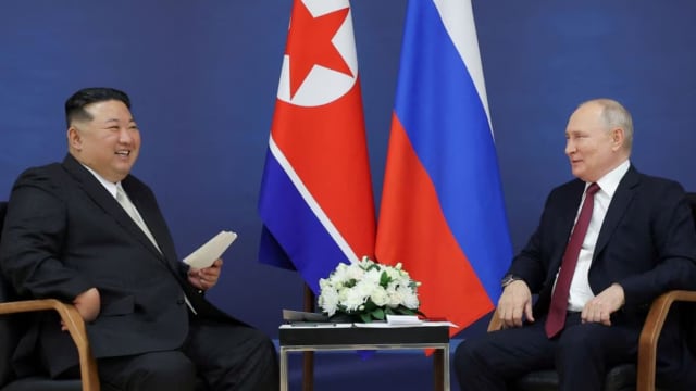 朝鲜和俄罗斯建交75周年 两国领导人互致贺函
