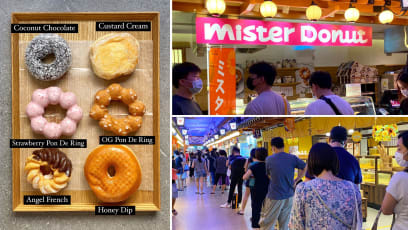 Mister Donut Launches First S’pore Pop-Up To Long Qs: Are Its Doughnuts Worth The Craze?