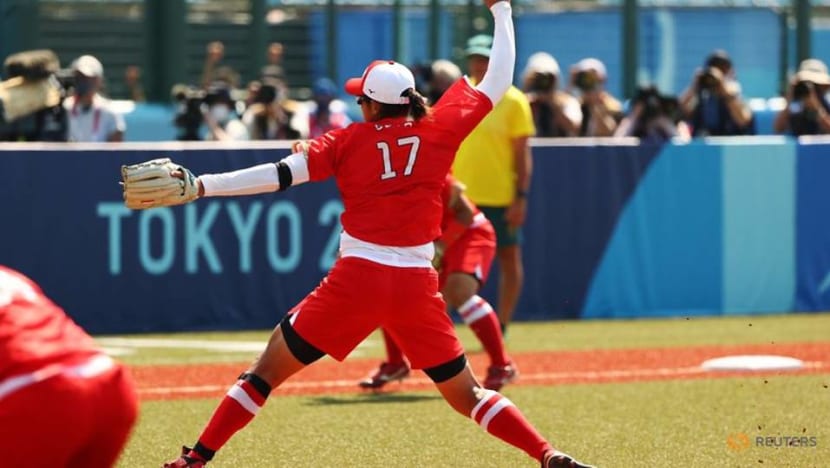Softball-Relief for Japan, US on wins as action begins at Games