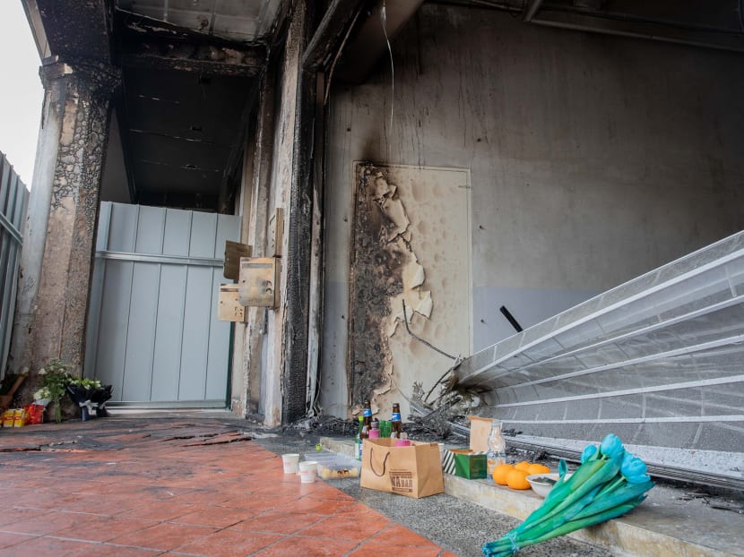 Flowers and offerings such as oranges and packet drinks were seen at the accident site on Sunday, before it was cordoned off to the public. Flowers and offerings such as oranges and packet drinks were seen at the accident site on Sunday, before it was cordoned off to the public.