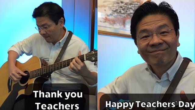 副总理黄循财弹吉他 给全国教师送上“爱情故事”