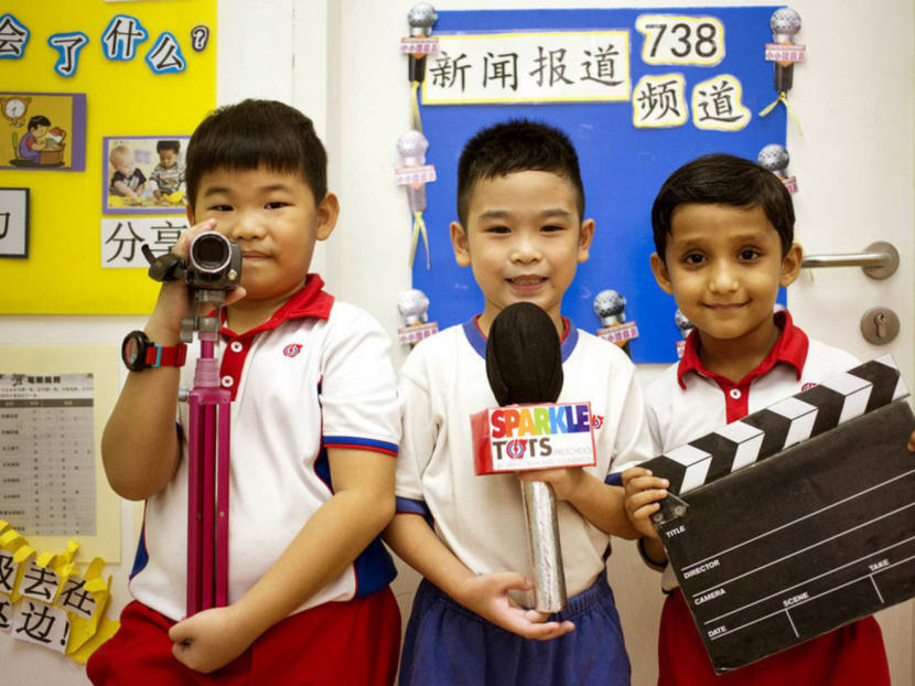 Reporter roles get pre-schoolers keen on language, news