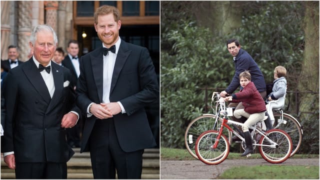 抱怨Prince Charles从未陪他骑脚踏车　Prince Harry旧照出土秒打脸