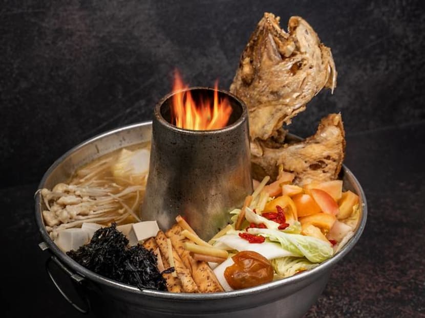 New Ubin Village now open in Tampines, featuring Charcoal Fish Head Steamboat New Ubin Village now open in Tampines, featuring Charcoal Fish Head Steamboat