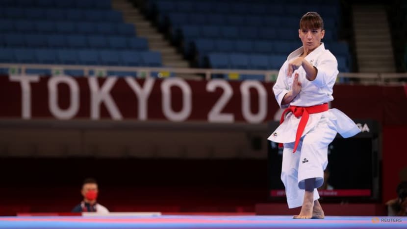 Olympics-Karate-'Queens of kata' kicks off Games debut, Sanchez wins gold