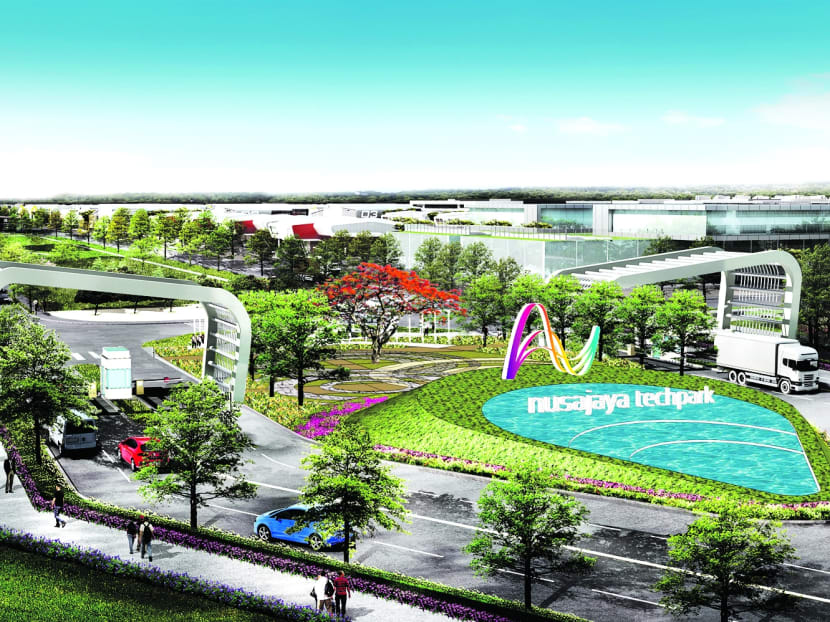 An artist’s impression of Nusajaya Tech Park, whose 
first phase will be completed in 2016. ARTIST’S IMPRESSION: Ascendas, UEM Sunrise