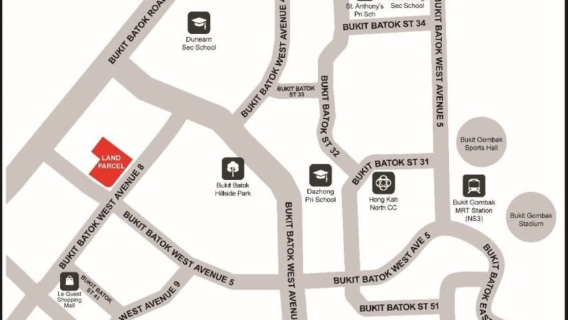 HDB lancar tender bagi tapak kondominium eksekutif di Bukit Batok HDB lancar tender bagi tapak kondominium eksekutif di Bukit Batok