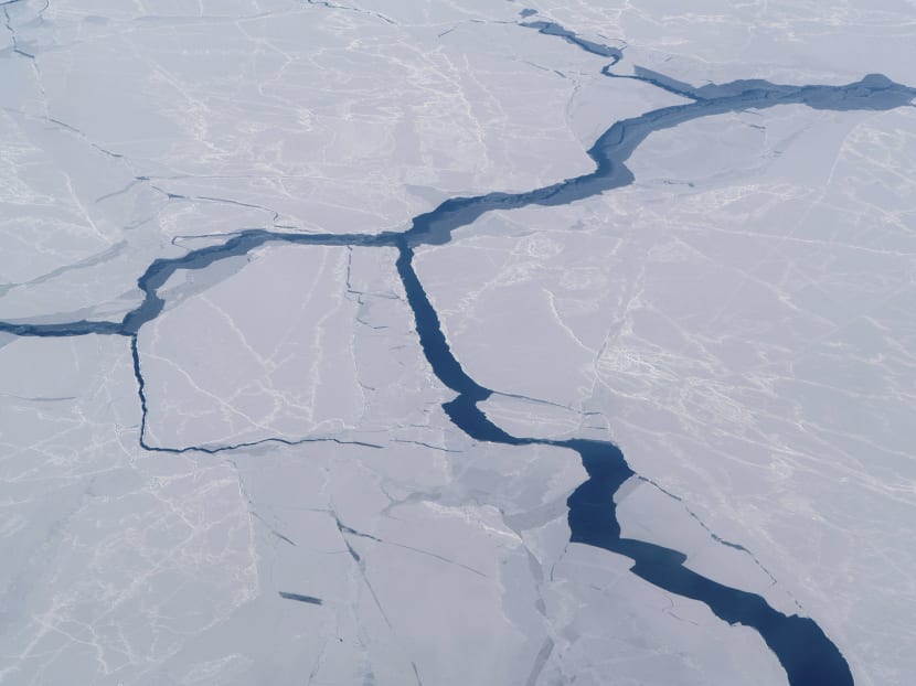 The Beaufort Sea in the Arctic, a region that is warming rapidly. The author says studies suggest there is a one in 20 chance sea-level rise in Singapore could be in excess of 2.5m by 2100, more more than the 1m forecast commonly cited.