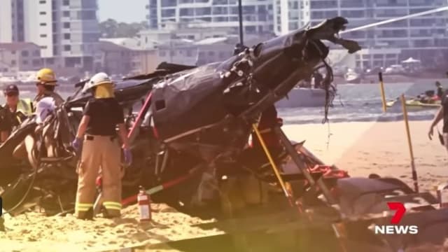 澳洲黄金海岸两架直升机相撞 四人身亡