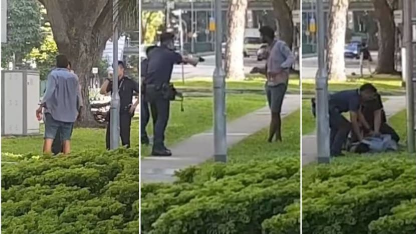 Police taser man who 'charged' at officers at Everton Park Police taser man who 'charged' at officers at Everton Park