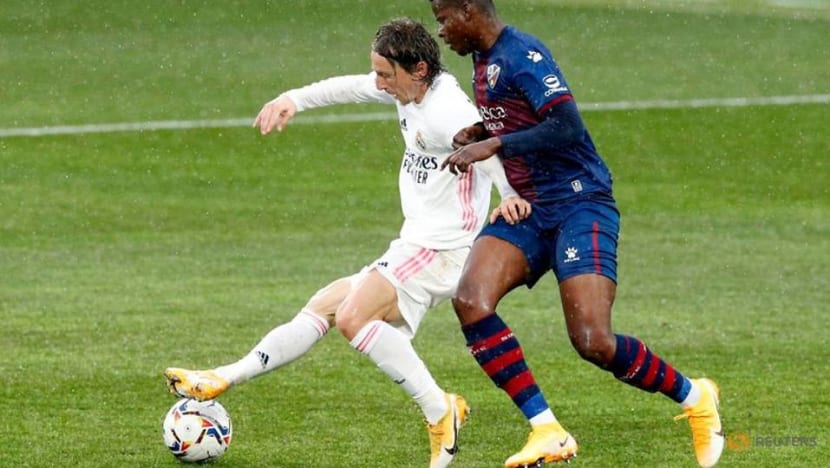 Football: Varane double spares Real Madrid's blushes at Huesca Football: Varane double spares Real Madrid's blushes at Huesca