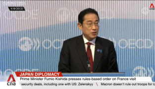 Japan's Kishida presses rules-based order on France visit