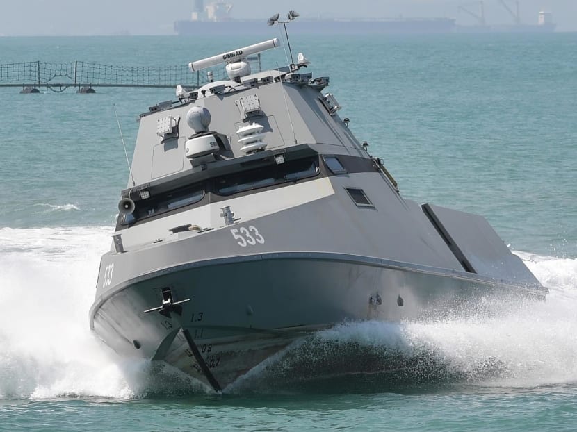 A maritime security unmanned surface vessel (pictured) being used for autonomous patrols will enable the Republic of Singapore Navy to better conduct round-the-clock patrols and respond to maritime incidents more efficiently.