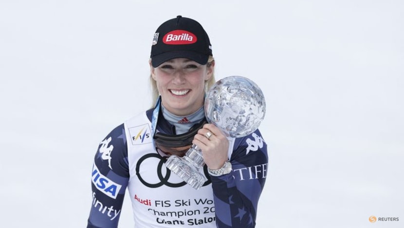 Alpine skiing-Shiffrin ends season on a high with another record in giant slalom win Alpine skiing-Shiffrin ends season on a high with another record in giant slalom win