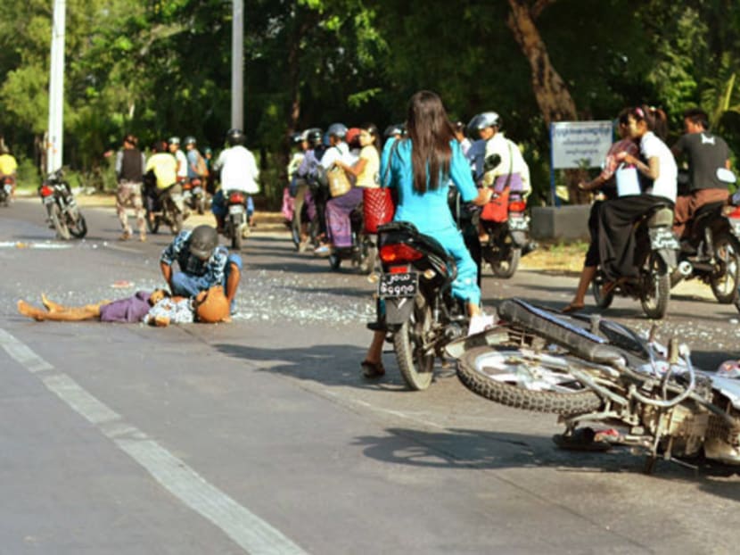 Since importation laws were relaxed in 2011 resulting in an influx of cars, accident figures have been rising every year.  Photo: The Myanmar Times