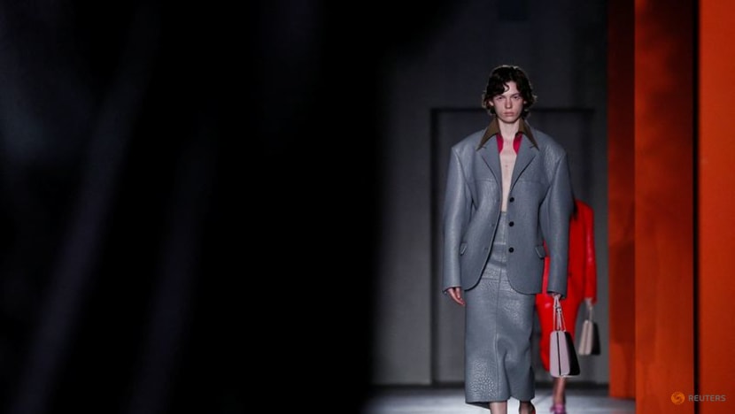 Prada brings blooming flowers to designs at Milan Fashion Week Prada brings blooming flowers to designs at Milan Fashion Week