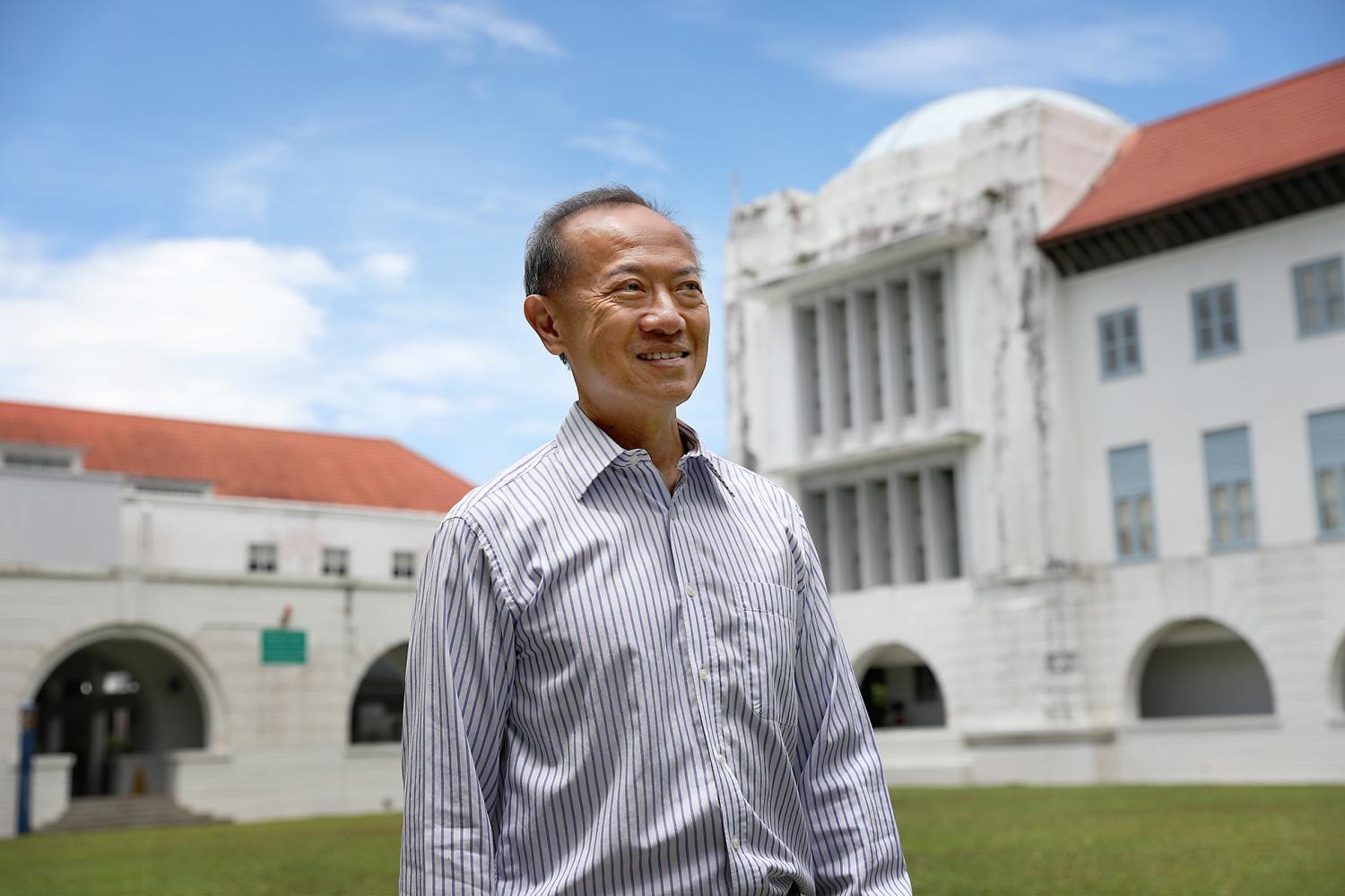 Former foreign affairs minister George Yeo, photographed at the National University of Singapore's Bukit Timah campus. Former foreign affairs minister George Yeo, photographed at the National University of Singapore's Bukit Timah campus.