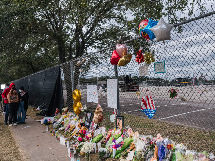 A memorial to those who died at the Astroworld festival outside of NRG Park on Nov 9, 2021 in Houston, Texas. 22-year-old Bharti Shahani is the ninth victim of the tragedy, having been in comatose and on a ventilator since Nov 5. A memorial to those who died at the Astroworld festival outside of NRG Park on Nov 9, 2021 in Houston, Texas. 22-year-old Bharti Shahani is the ninth victim of the tragedy, having been in comatose and on a ventilator since Nov 5.