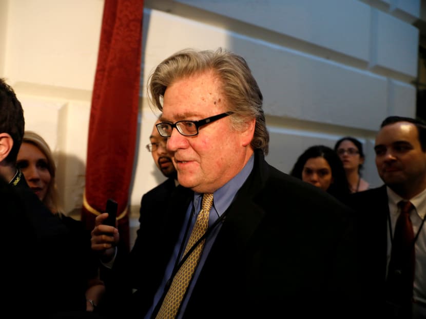 For months, Mr Trump has considered ousting Steve Bannon (pictured), the White House chief strategist and relentless nationalist who ran the Breitbart website and called it a “platform for the alt-right.” Reuters file photo