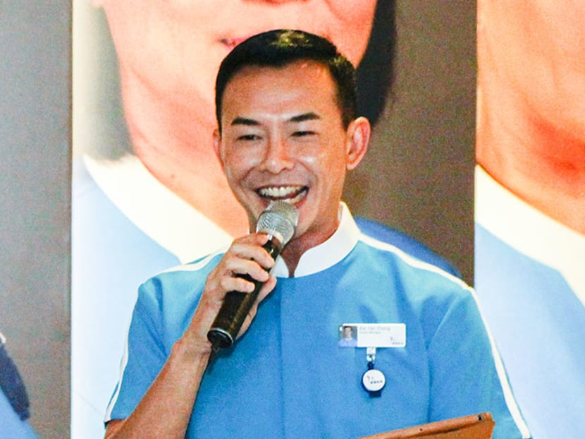 Bryan Wong must be a nurse: He has a clipboard. Photo: Jason Ho