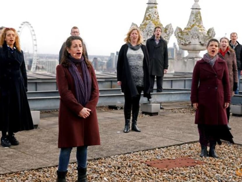 On London rooftop, Royal Opera Chorus reunites for performance On London rooftop, Royal Opera Chorus reunites for performance