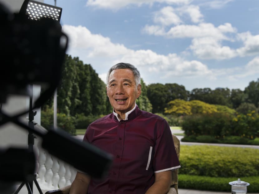 Prime Minister Lee Hsien Loong delivering his New Year Message. Photo: MCI