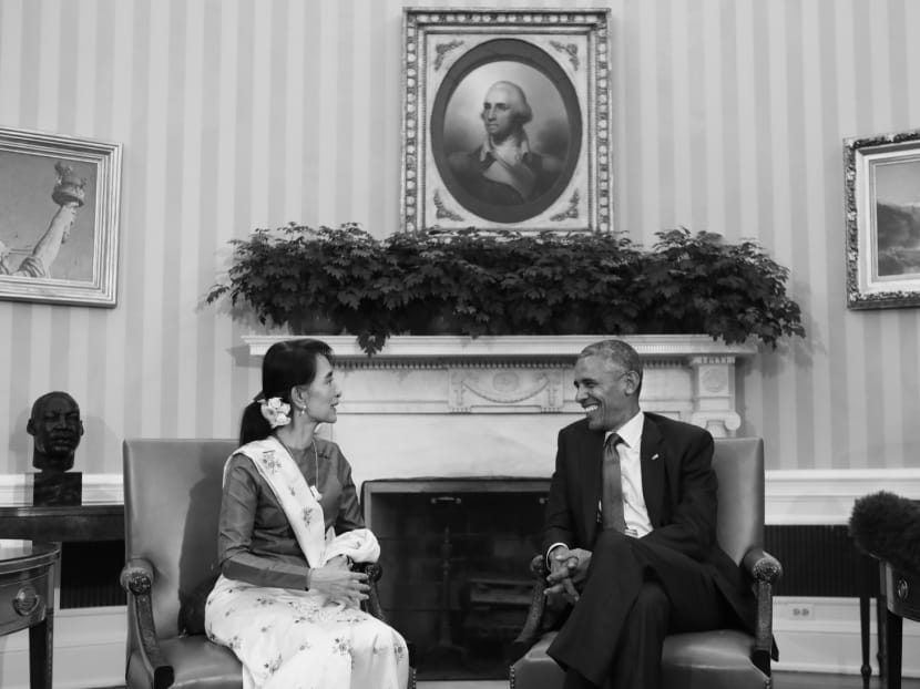 American President Barack Obama and Myanmar’s leader 

Aung San Suu Kyi at the White House on Sept 14. The thawing of ties between Myanmar and the US must be a concern for the former’s long-time ally, China. Photo: AP