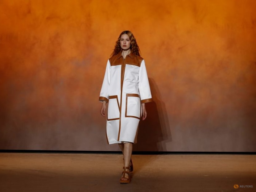 Hermes hosts fashion show at Paris airport hangar Hermes hosts fashion show at Paris airport hangar