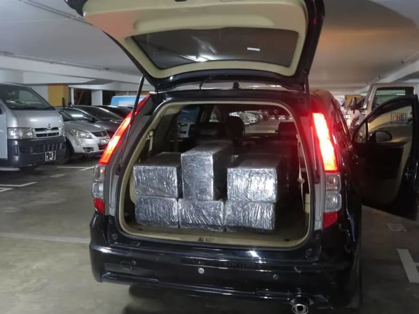 Singapore Customs officers seized a total of 2,117 cartons and 126 packets of duty-unpaid cigarettes during an operation at a multi-storey car park in the vicinity of Choa Chu Kang Avenue 5 on March 16, 2021. Singapore Customs officers seized a total of 2,117 cartons and 126 packets of duty-unpaid cigarettes during an operation at a multi-storey car park in the vicinity of Choa Chu Kang Avenue 5 on March 16, 2021.