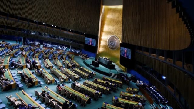 联合国大会通过决议案 要求在卡萨实施人道停火