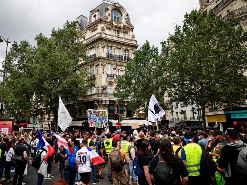 Thousands protest against Covid-19 health pass in France