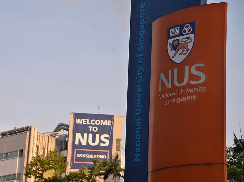 A view of a National University of Singapore signage on campus.