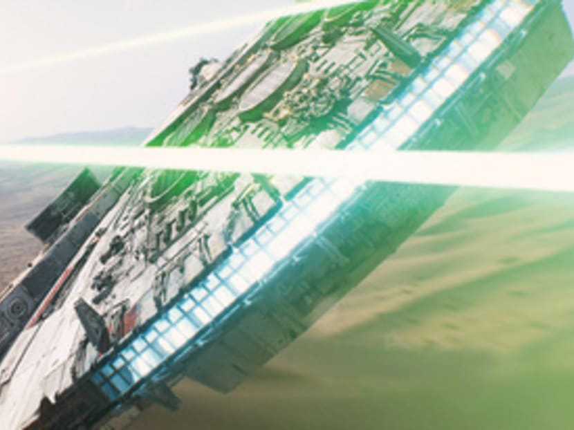 Familiar starships such as the Millennium Falcon and TIE fighters will feature in Star Wars: The Force Awakens.