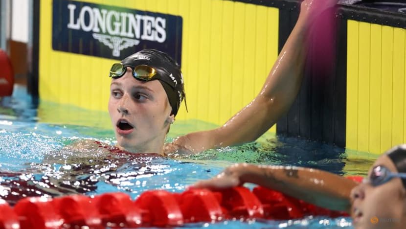 McIntosh ends Ledecky's home pool winning streak McIntosh ends Ledecky's home pool winning streak