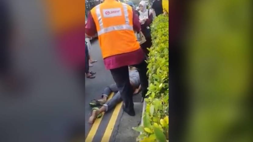 Cyclist taken to hospital after accident involving bus at Sembawang Cyclist taken to hospital after accident involving bus at Sembawang