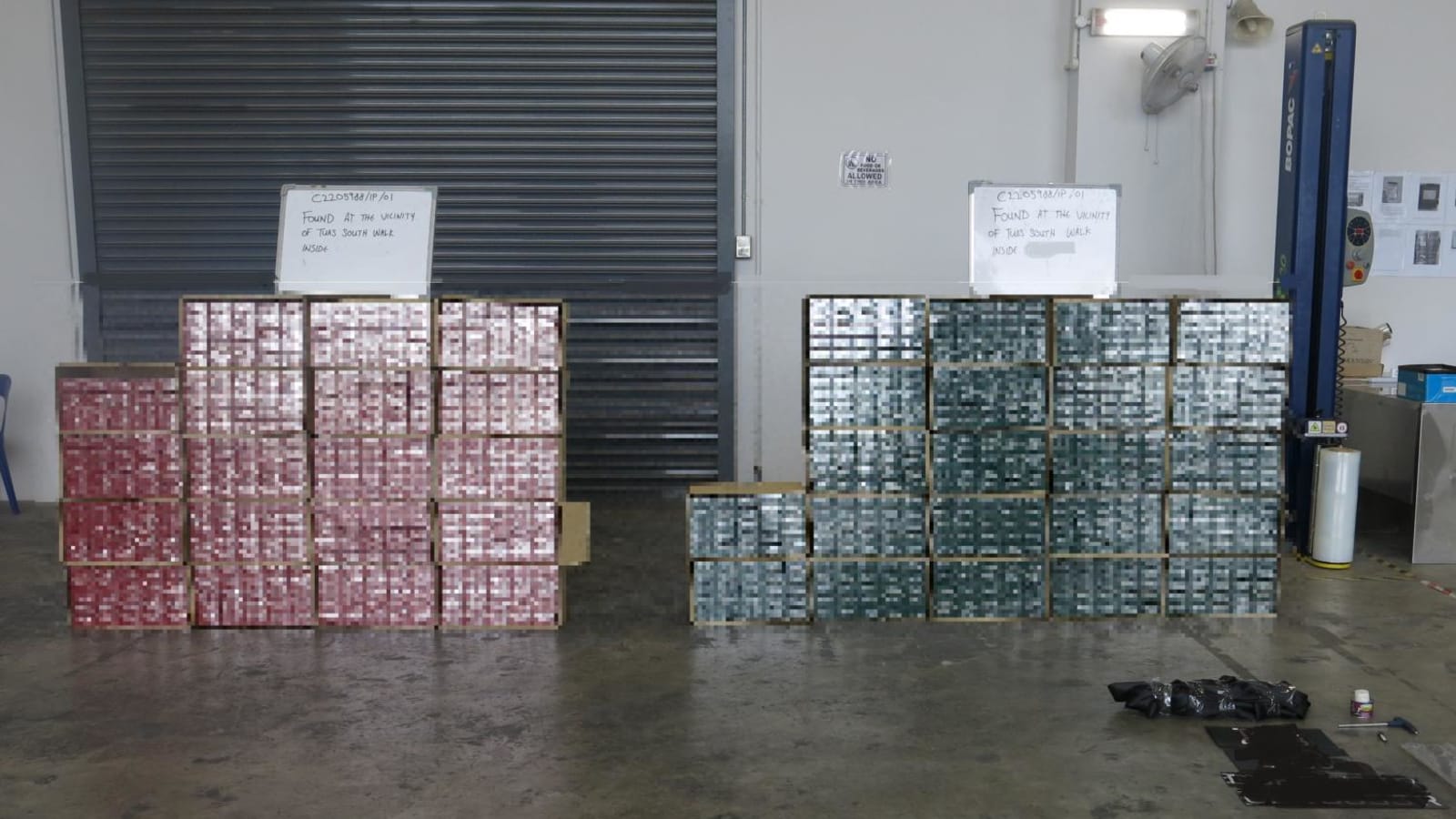 More than 1,000 cartons of duty-unpaid cigarettes seized in Tuas