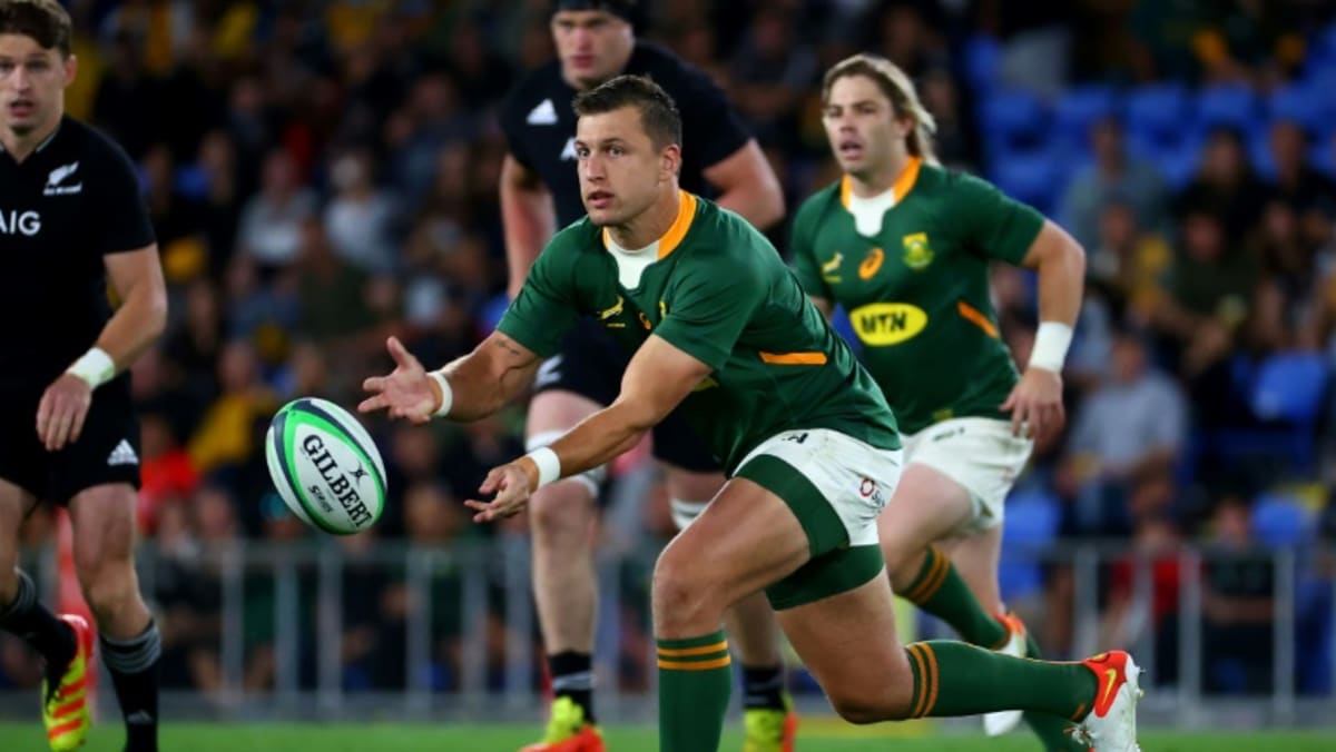 Afrika Selatan mengejutkan Selandia Baru dalam film thriller Rugby Championship