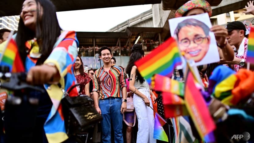 Thai PM frontrunner attends Pride parade, promising same-sex marriage, gender identity rights