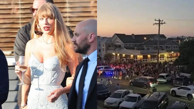 Taylor Swift出席圈友人婚礼　大批粉丝围堵惊动警方