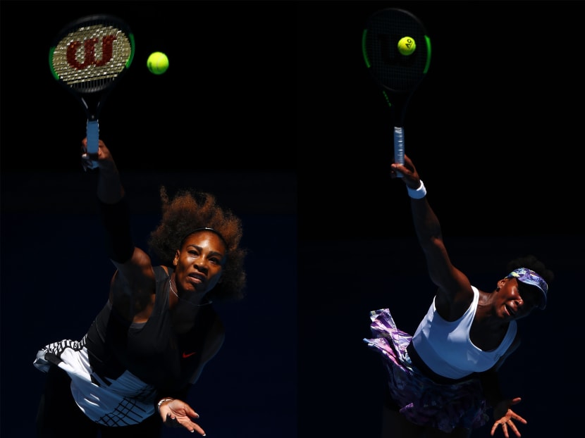 A composite image of Serena Williams (left), and her sister Venus. The will face each other in the 2017 Australian Open Women's Final on January 28. Photo: Getty Images