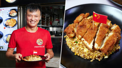 1-Hour Queue At ‘International’ Fried Rice Hawker Stall, Chinese Mala & S’pore-Style Plates On Menu