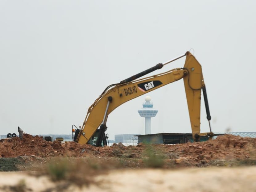 Photo of the day: Changi Airport Control Tower seen from the Changi East Development site, taken during a site visit to the Changi East Development Site on October 9, 2018.