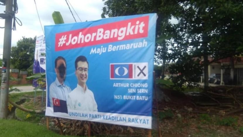 PRN Johor: PKR kecam poster pilihan raya dirosak, gambar Anwar dibakar