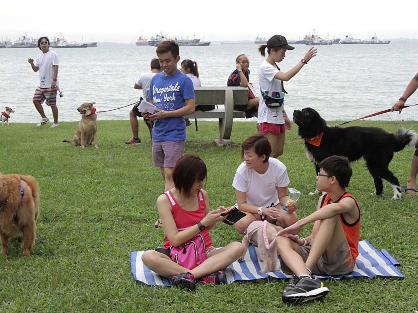 People relaxing at East Coast Park. TODAY file photo