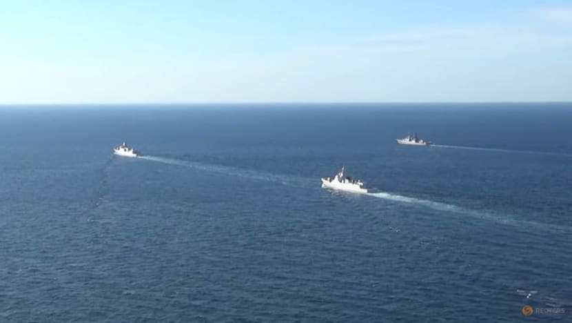 Russian, Chinese warships hold first joint patrols in the Pacific Russian, Chinese warships hold first joint patrols in the Pacific