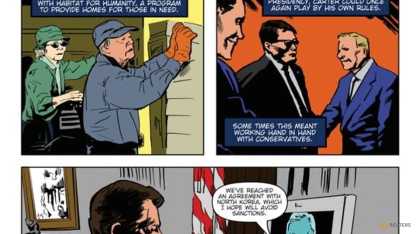 New comic book highlights life of US President Jimmy Carter New comic book highlights life of US President Jimmy Carter