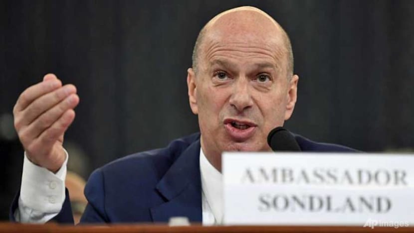 Top diplomat Sondland implicates Trump in explosive impeachment testimony