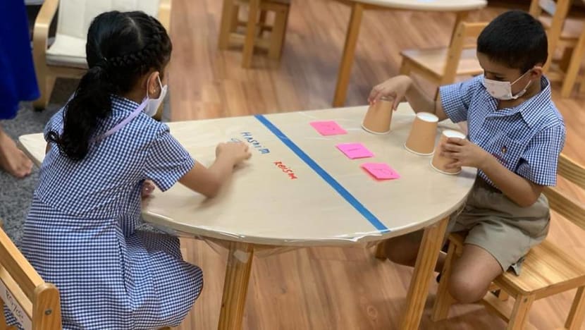 COVID-19: Some pre-schools to continue policy of masks or face shields for children under 6 even after rule change COVID-19: Some pre-schools to continue policy of masks or face shields for children under 6 even after rule change