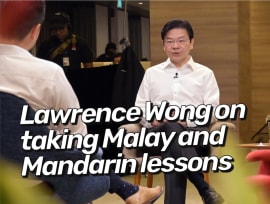 Lawrence Wong on taking Malay and Mandarin lessons