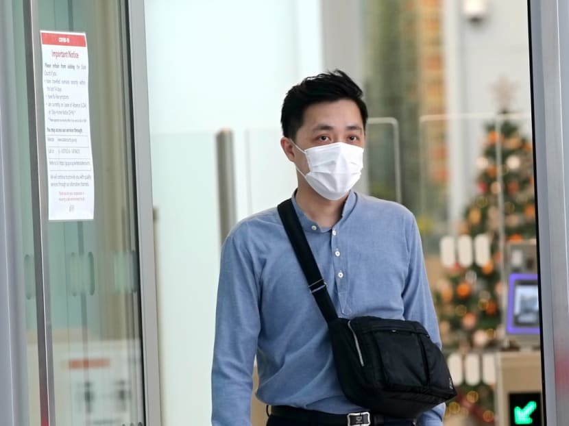 Zhang Jiazheng, a former employee of telecommunications company StarHub, at the State Courts on Dec 16, 2020.